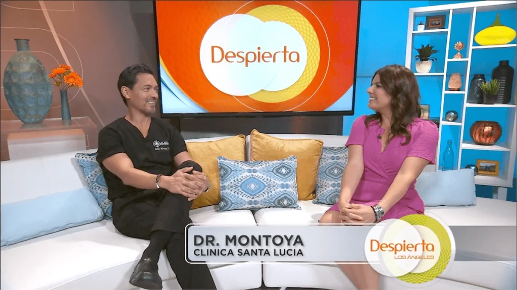 Dr. Carlos Montoya at Despierta Los Angeles TV Show